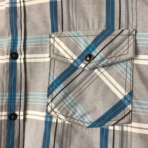 EIGHTY EIGHT PLATINUM Men's Blue and Grey Plaid